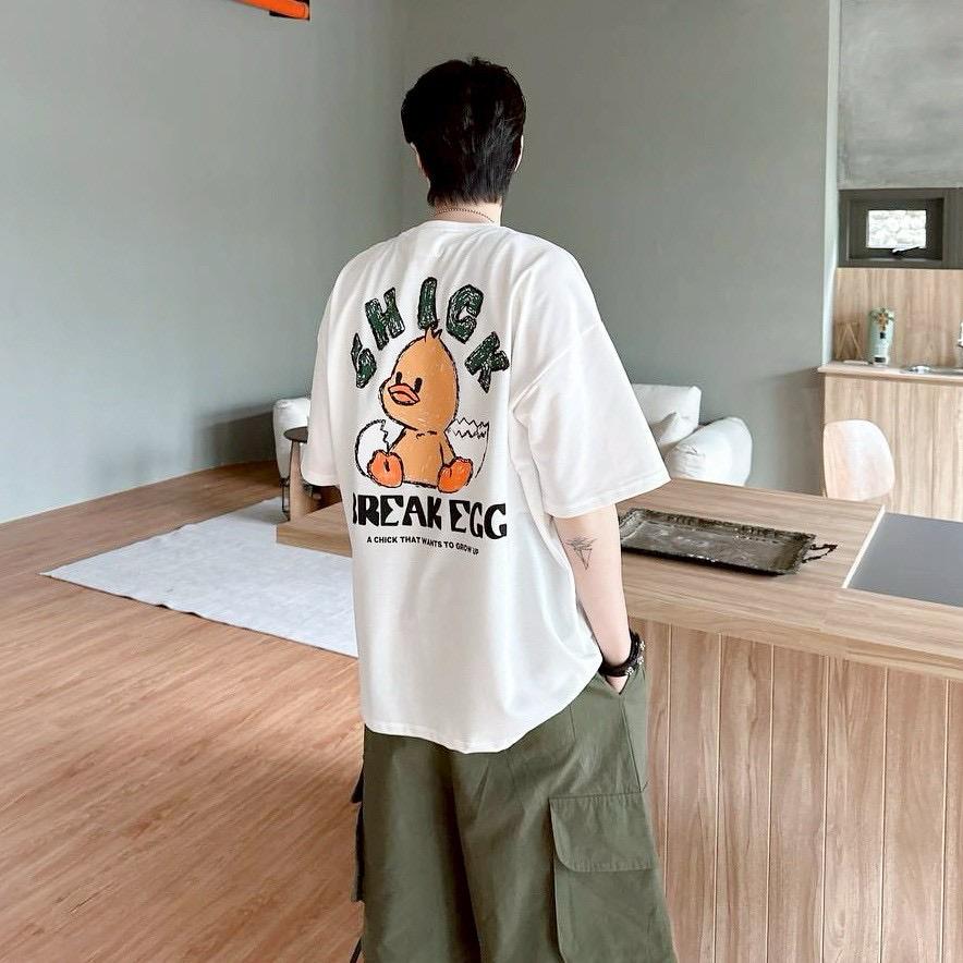 #C337 Chick Break Egg T-shirt - Idiot Sandwich Apparel Limited - 