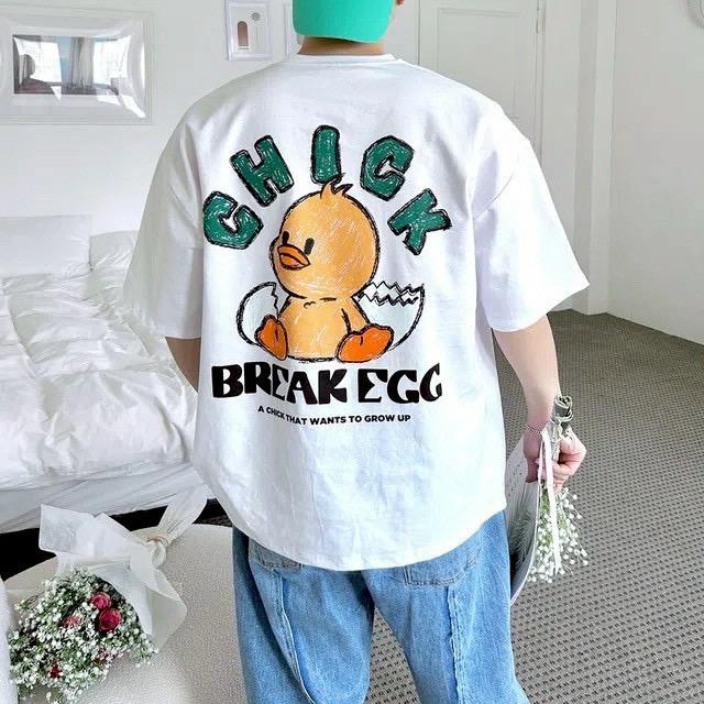 #C337 Chick Break Egg T-shirt - Idiot Sandwich Apparel Limited - 