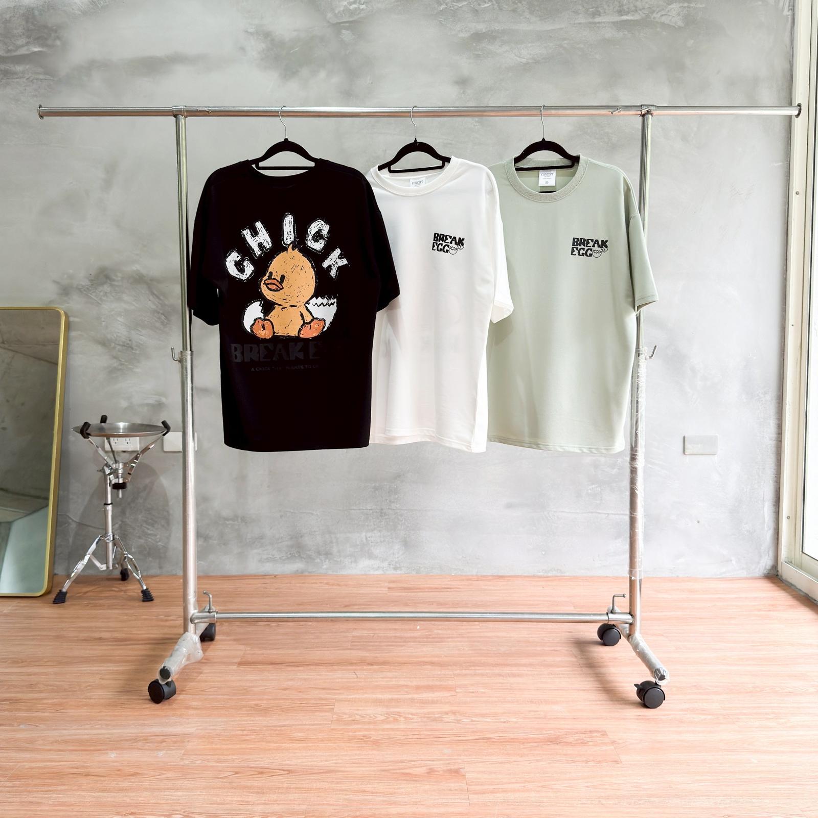 #C337 Chick Break Egg T-shirt - Idiot Sandwich Apparel Limited - 