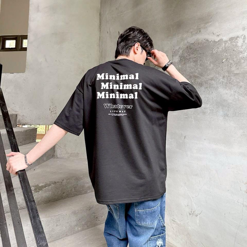 #C338 Minimal Letter Print T-shirt - Idiot Sandwich Apparel Limited - 