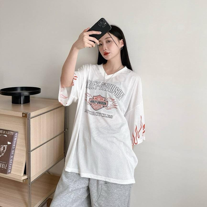 #C342 Harley - Davidson Sheer T-shirt - Idiot Sandwich Apparel Limited - 