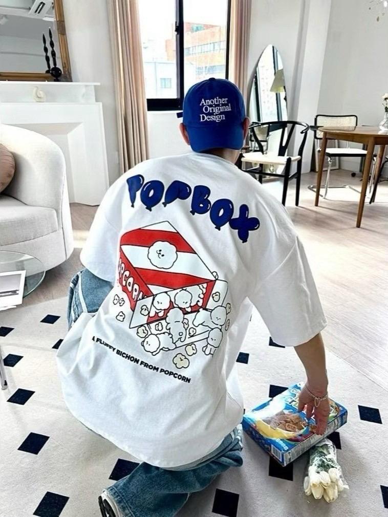 #C343 POPBOX Cartoon T-shirt - Idiot Sandwich Apparel Limited - 