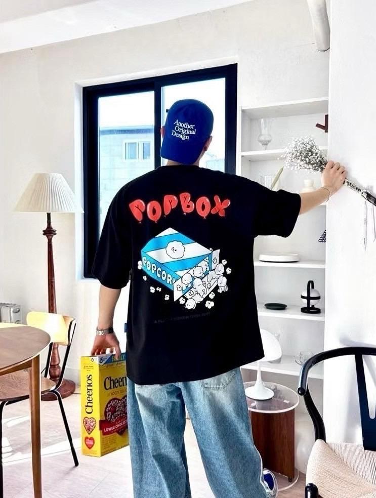 #C343 POPBOX Cartoon T-shirt - Idiot Sandwich Apparel Limited - 