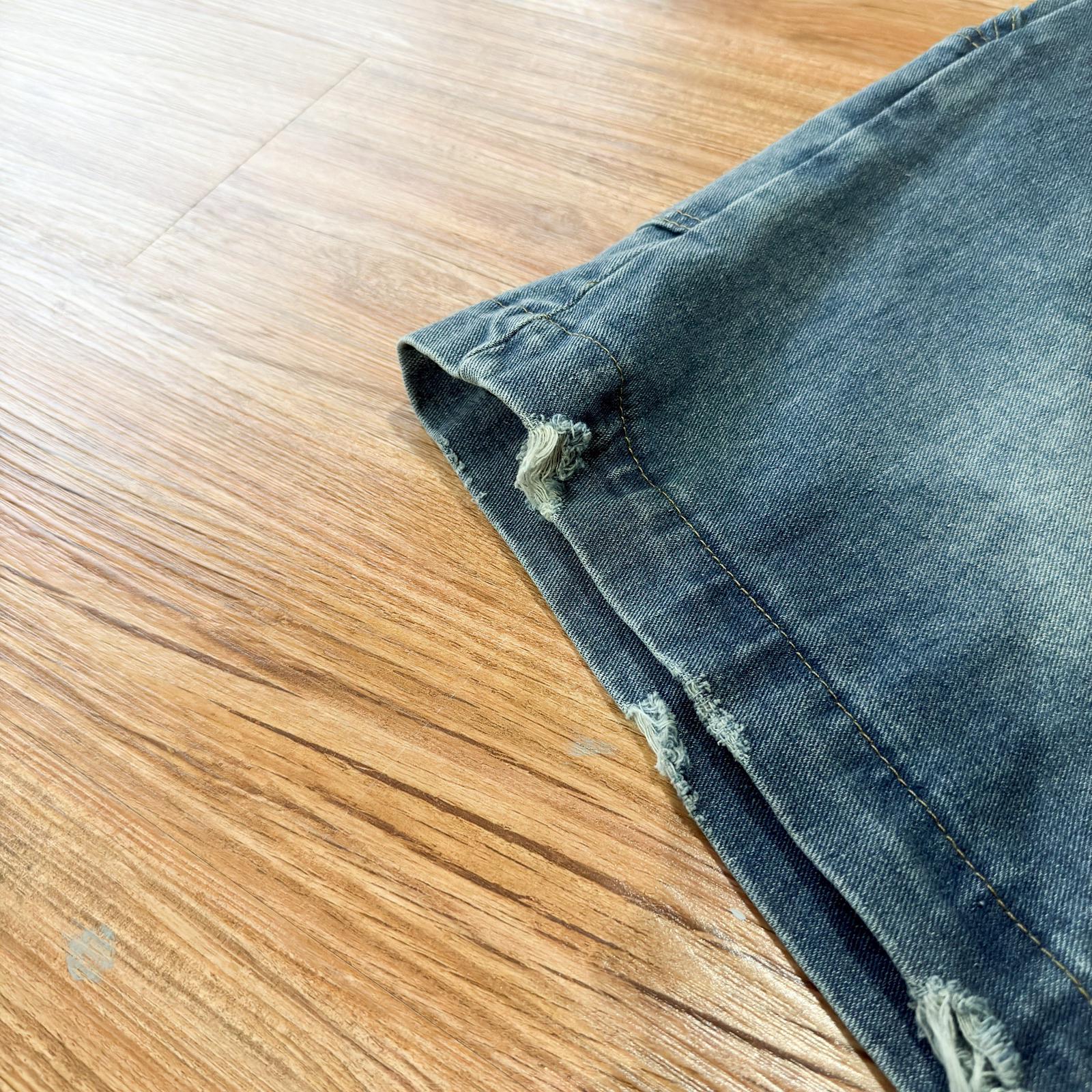 #C346 Capri Denim Pants - Idiot Sandwich Apparel Limited - 