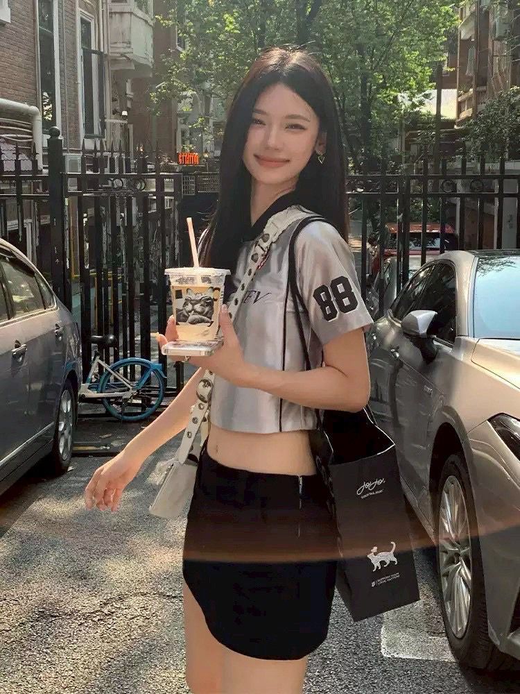 #C347 Kill System 88 Satin Crop Top - Idiot Sandwich Apparel Limited - 