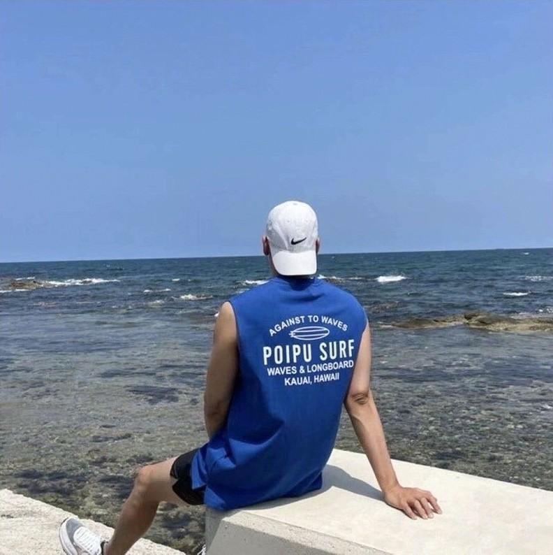 #C351 POIPU SURF Tank Top - Idiot Sandwich Apparel Limited - 