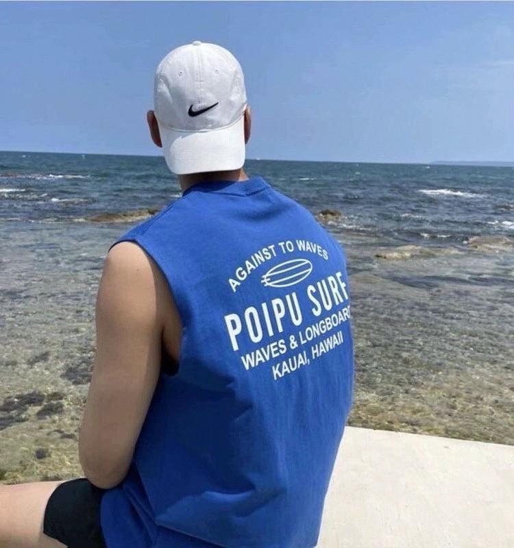 #C351 POIPU SURF Tank Top - Idiot Sandwich Apparel Limited - 