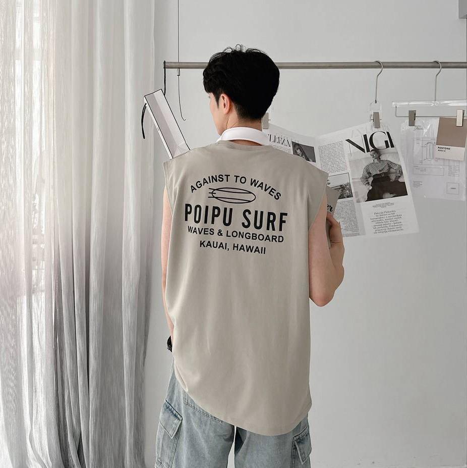 #C351 POIPU SURF Tank Top - Idiot Sandwich Apparel Limited - 