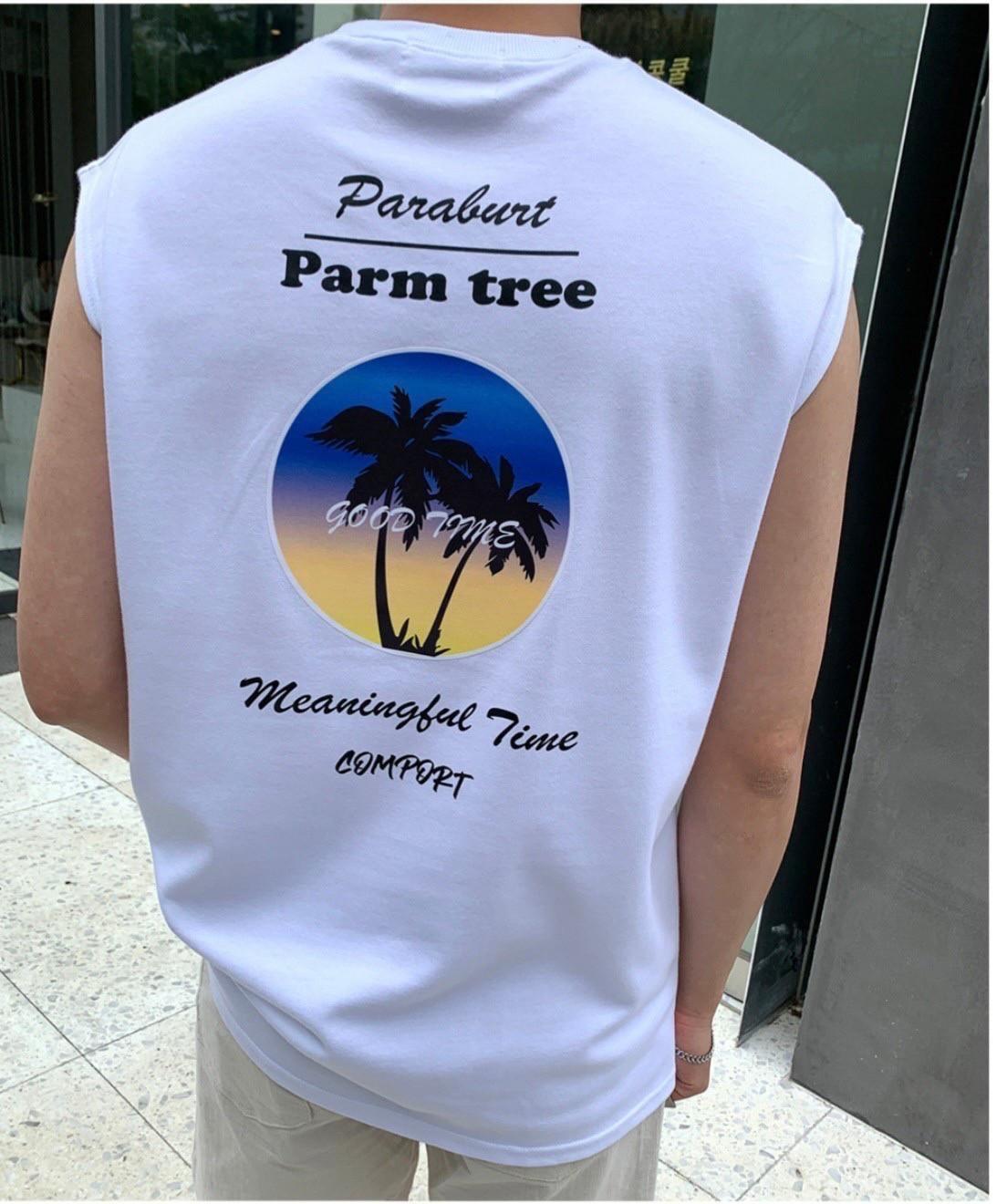 #C356 Parm tree Tank Top - Idiot Sandwich Apparel Limited - 