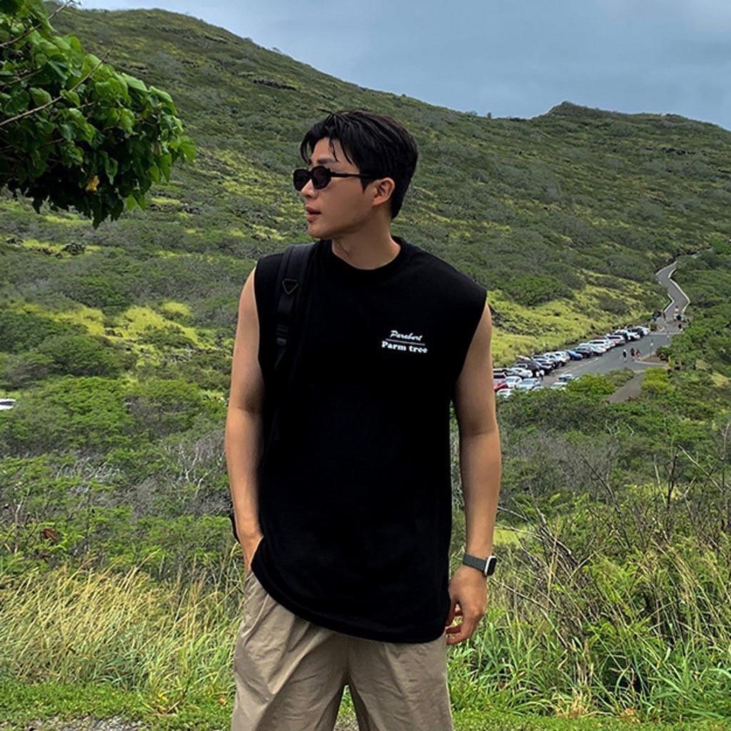 #C356 Parm tree Tank Top - Idiot Sandwich Apparel Limited - 