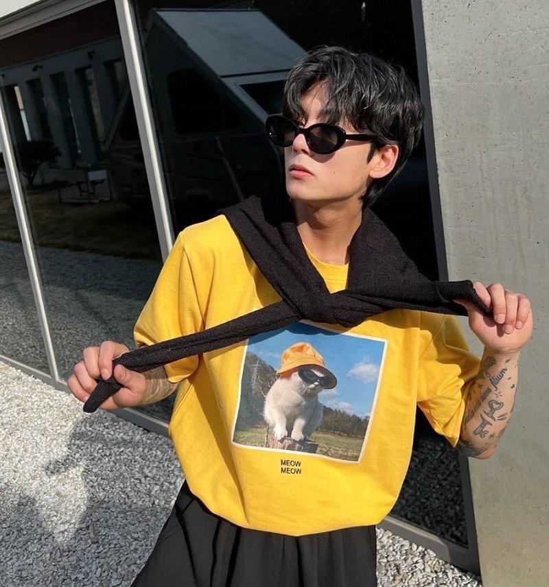 C370 Sunglass Meow Meow T-shirt - Idiot Sandwich Apparel Limited - 