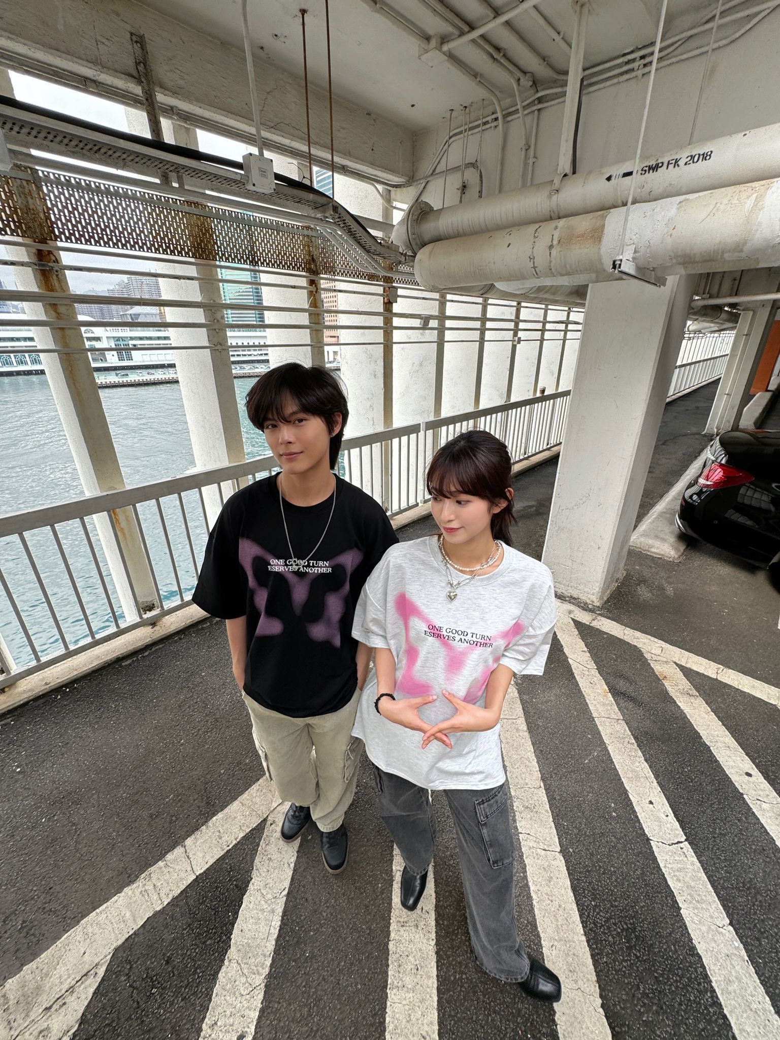 #C74 Spray Paint Butterfly T-shirt - Idiot Sandwich HK-