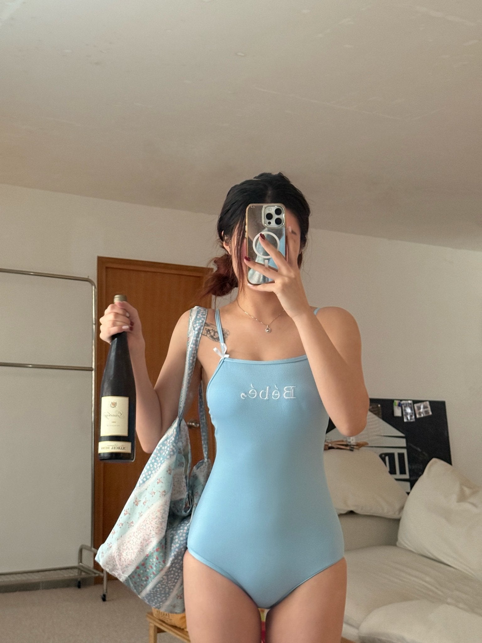 #IS165 Bebe ribbon Overall Bikini - Idiot Sandwich Apparel Limited - 