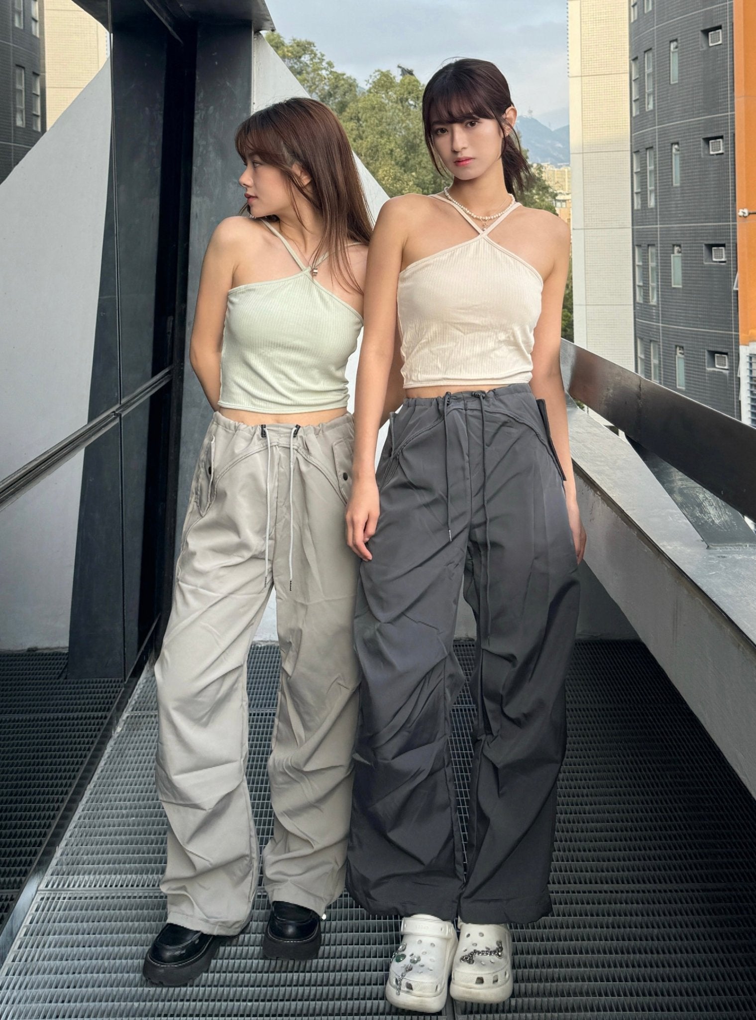 #IS36 Low-waist Tomboy Cargo Pants - Idiot Sandwich HK-