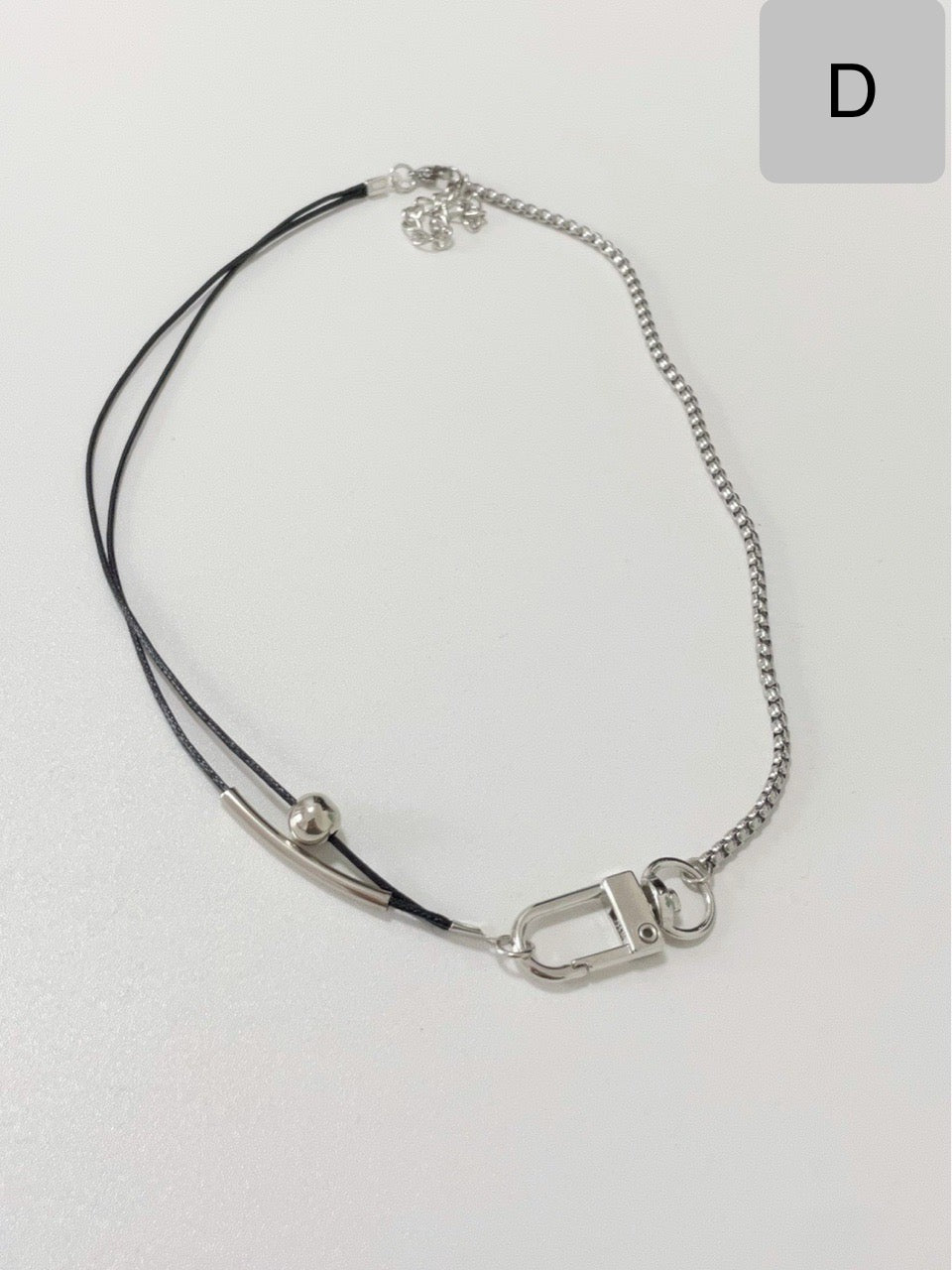 #IS61 Leather cord choker necklace - Idiot Sandwich HK - 