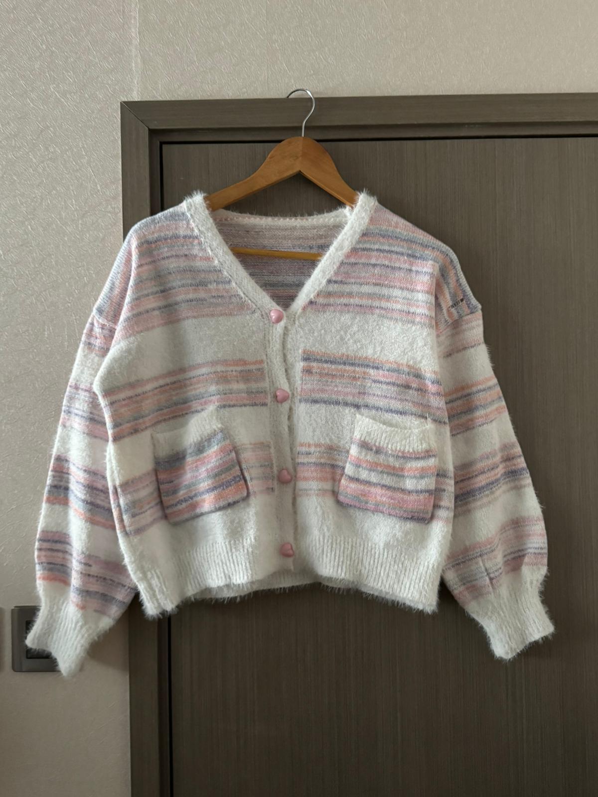 #LP12 Cotton Candy Cardigan - Idiot Sandwich Apparel Limited - 