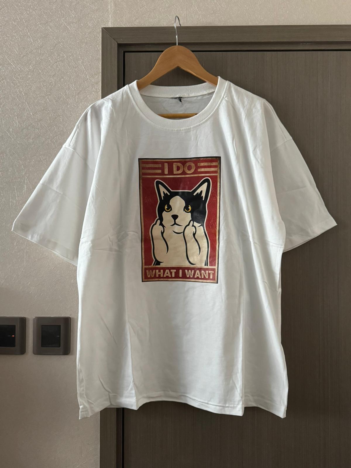 #LP18 Middle Finger Cat T-shirt - Idiot Sandwich Apparel Limited - 