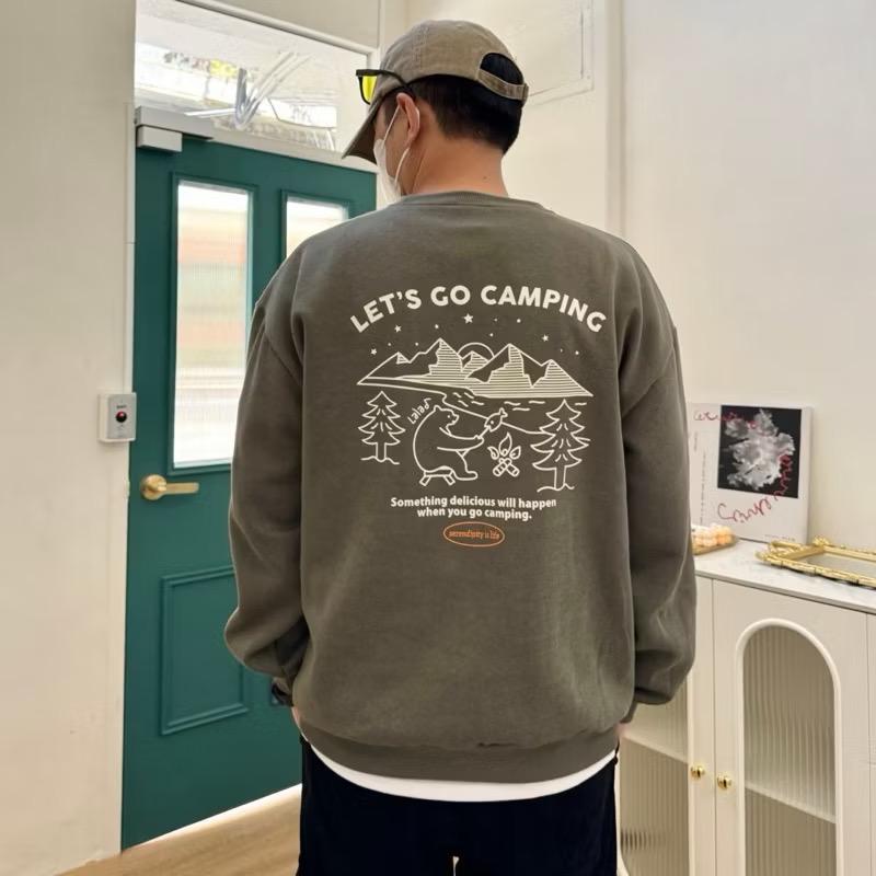 #SN07 Camping Bear Sweatshirt - Idiot Sandwich HK - 