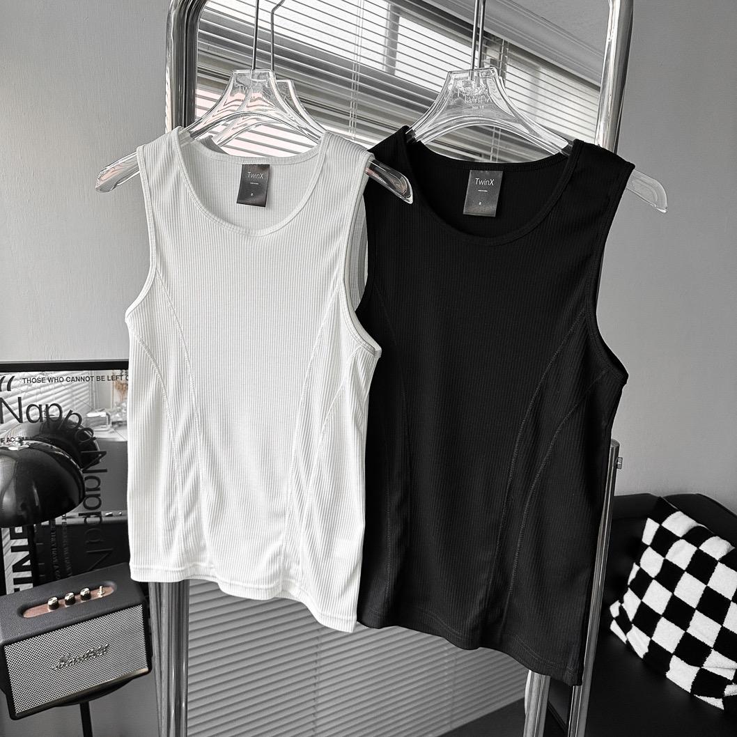 #TW17 Elastic Ribbed Fit Vest - Idiot Sandwich Apparel Limited - 