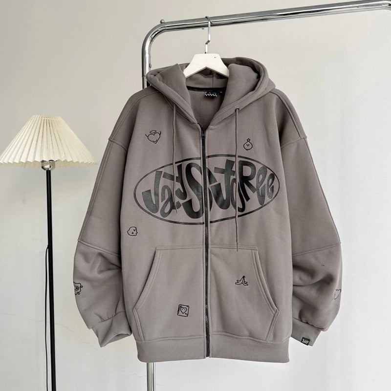 #VNJY06 Cute Illusions Zip-up Hoodie