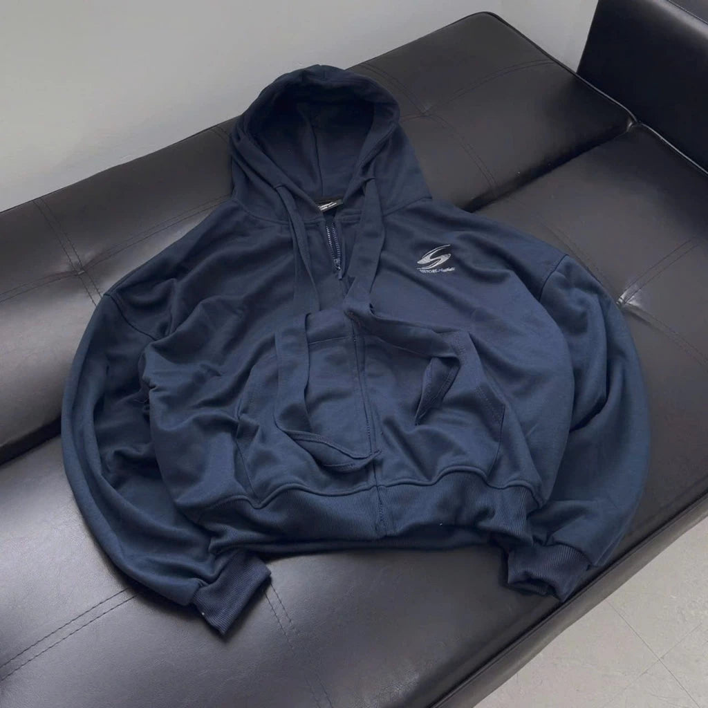 #VNSS04 Embroidery S Zip-up Hoodie