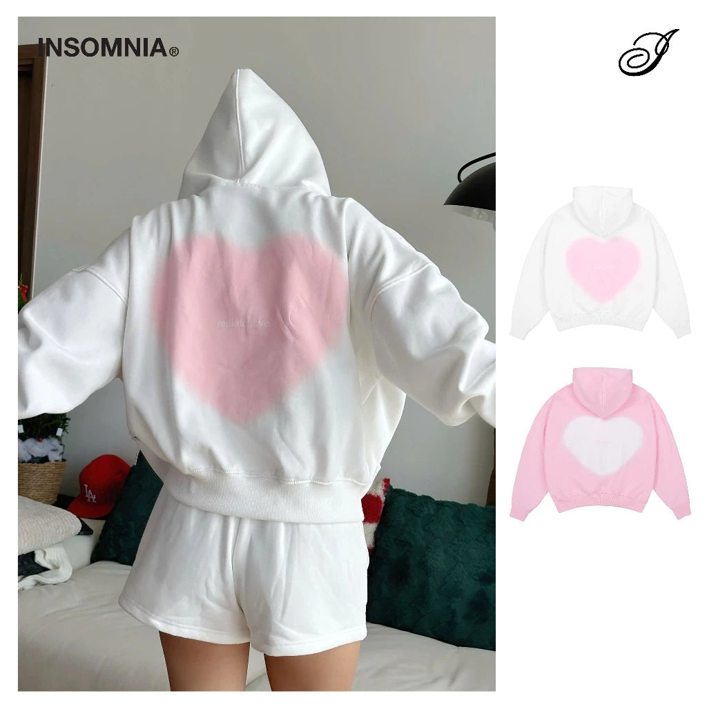 #VNIN02 Radiate Love Heart Zip-up Hoodie