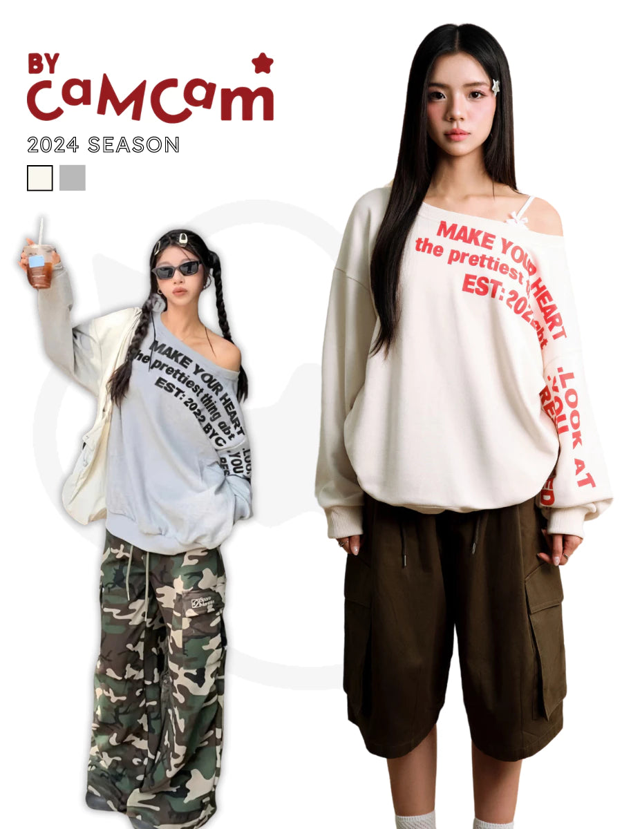 #VNBY02 BYC Loose Off-shoulder Sweater