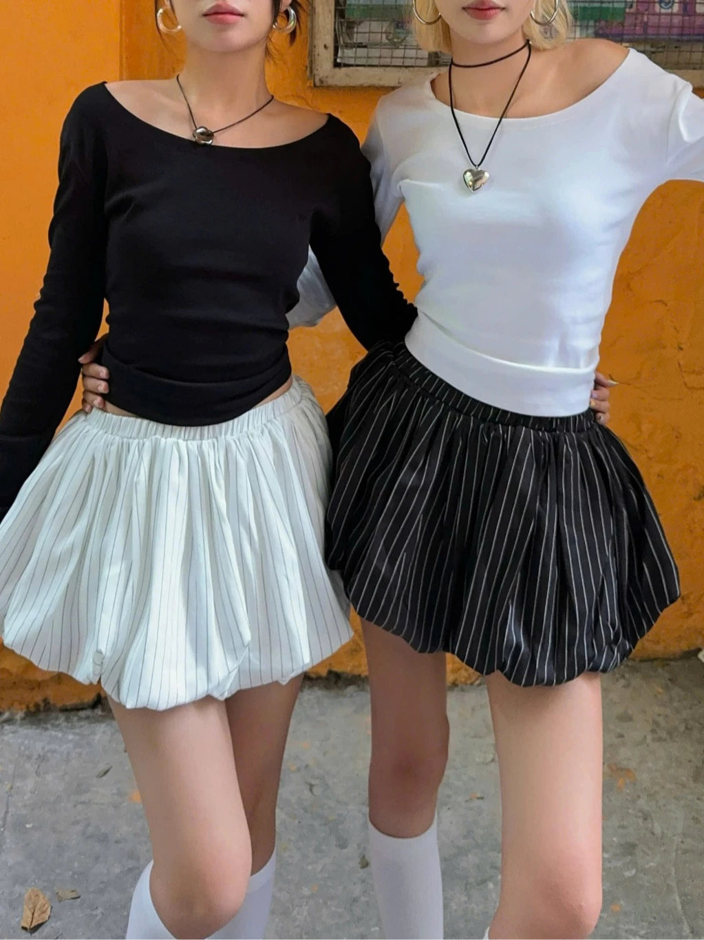 #VNAB03 Tulip Stripe Skirt