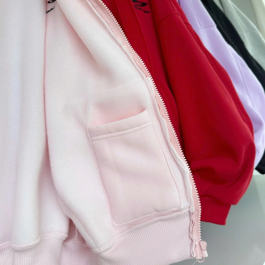 #VNSS04 Embroidery S Zip-up Hoodie