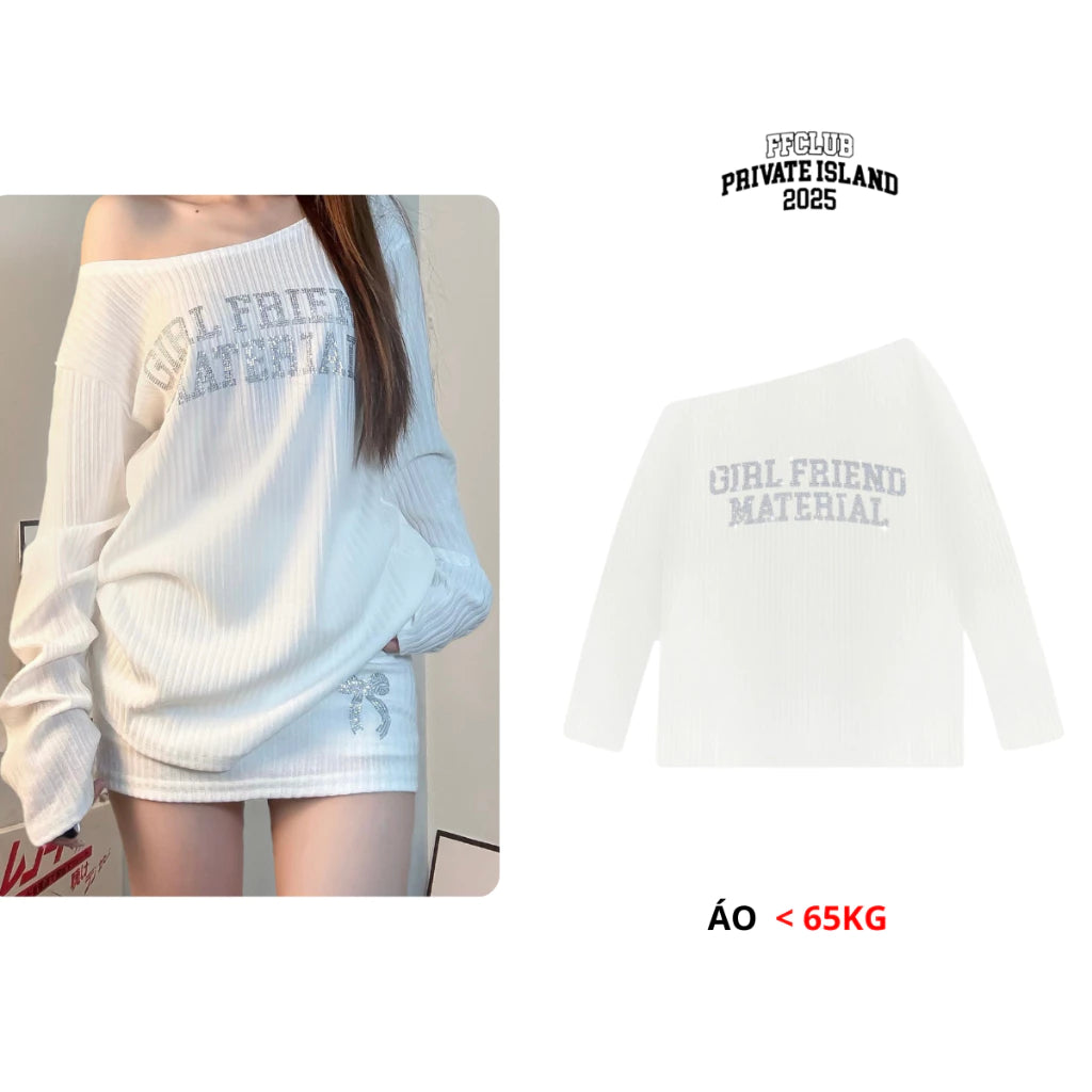#VNFF08 Wool Off-shoulder Sweater