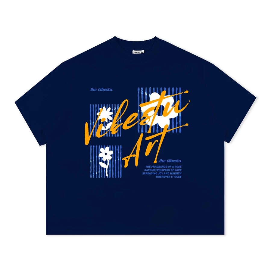 #VNVI07 Vibestu Art Flower T-shirt