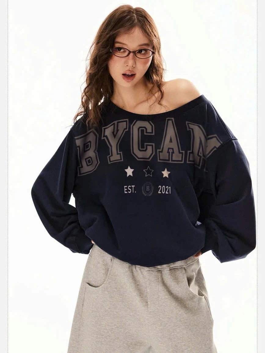 #VNBY01 BYCAM Off-Shoulder Sweater