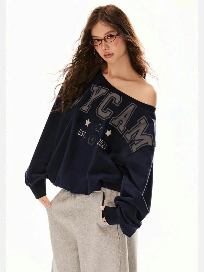 #VNBY01 BYCAM Off-Shoulder Sweater