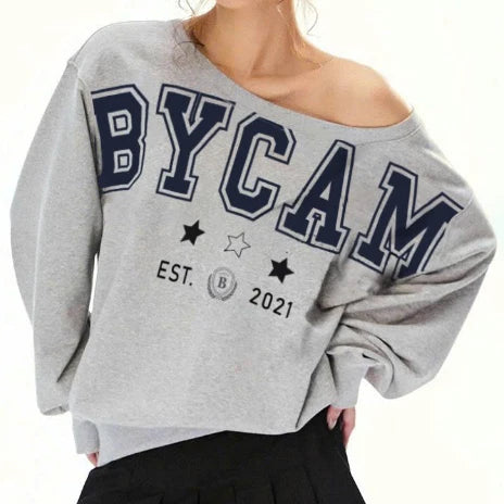 #VNBY01 BYCAM Off-Shoulder Sweater