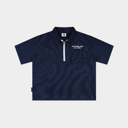 #VNOU05  Afterglow Striped Short-Sleeve Shirt