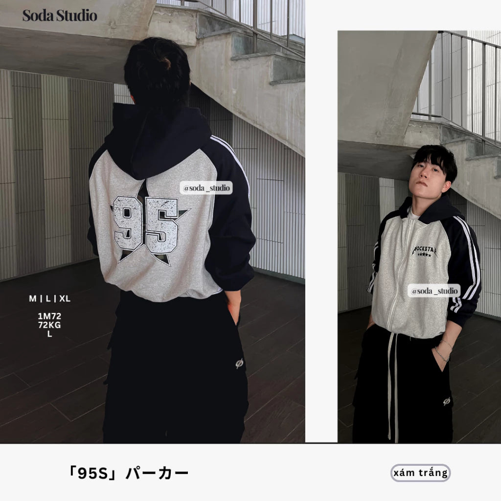 #VNSODA01 ROCKSTAR 95 ZIP-UP HOODIE