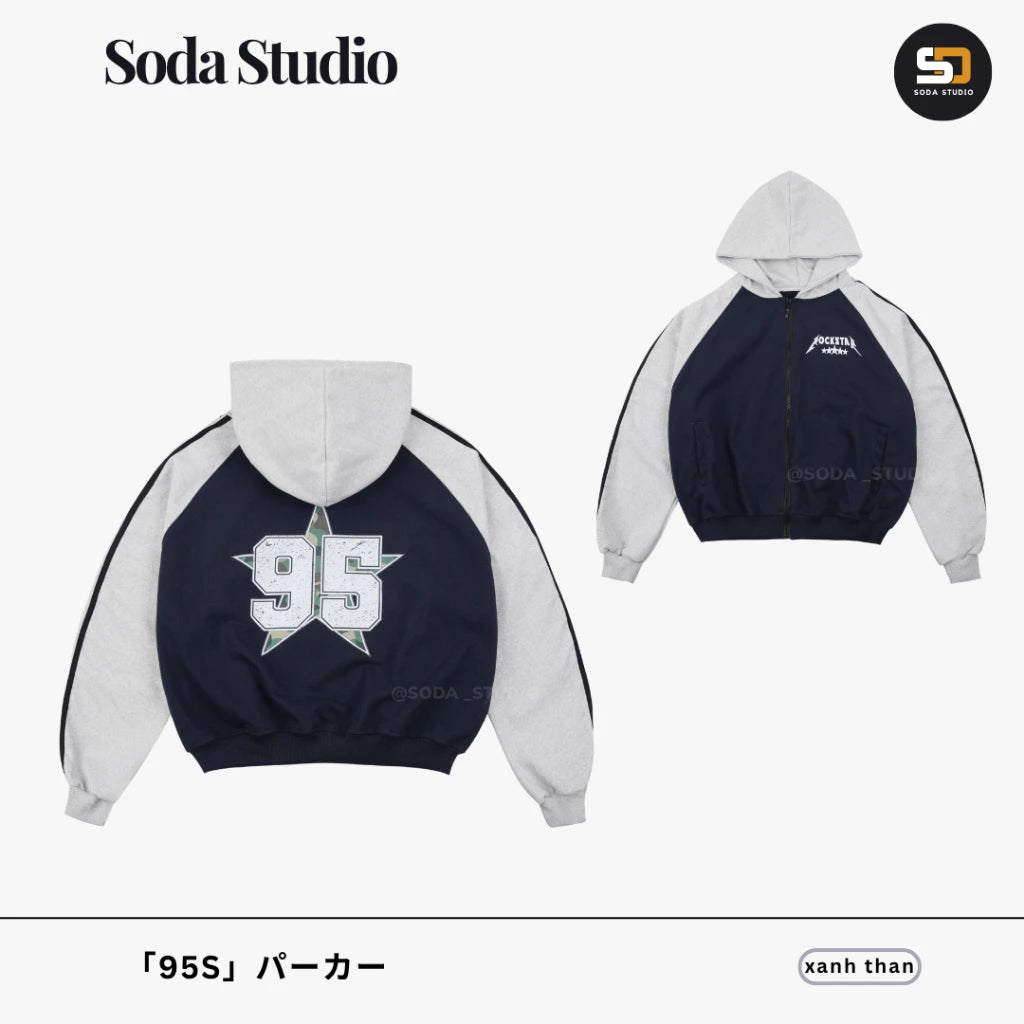 #VNSODA01 ROCKSTAR 95 ZIP-UP HOODIE