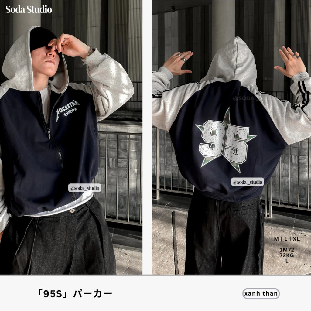 #VNSODA01 ROCKSTAR 95 ZIP-UP HOODIE