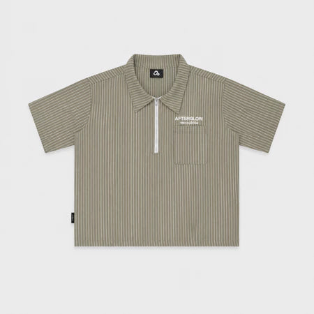 #VNOU05  Afterglow Striped Short-Sleeve Shirt