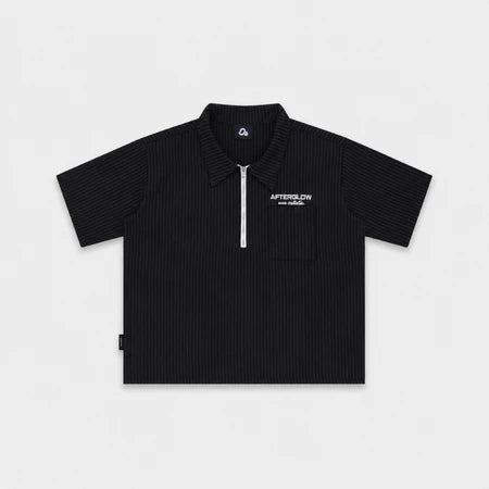 #VNOU05  Afterglow Striped Short-Sleeve Shirt