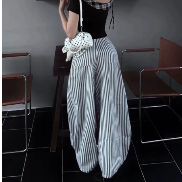 #VNGC02 BM STRIPED PANTS