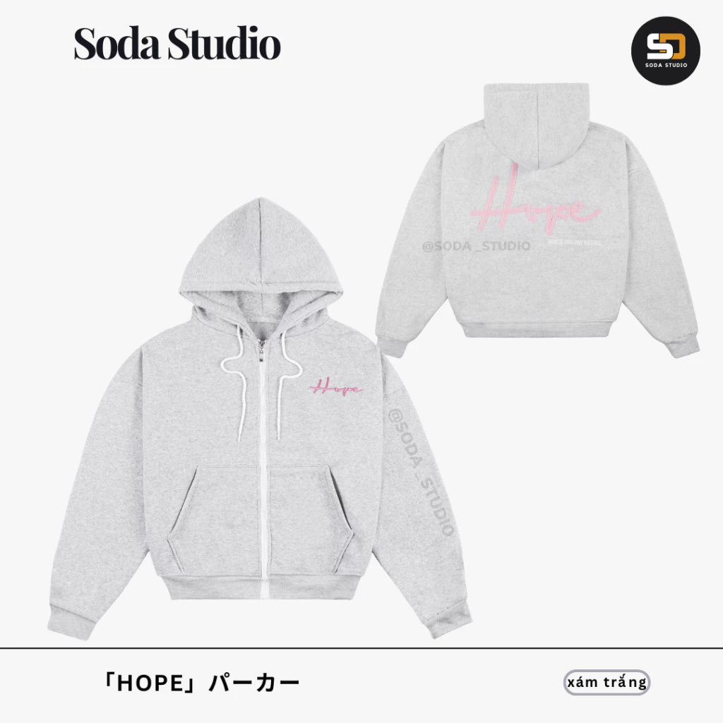#VNSODA03 HOPE ZIP-UP HOODIE