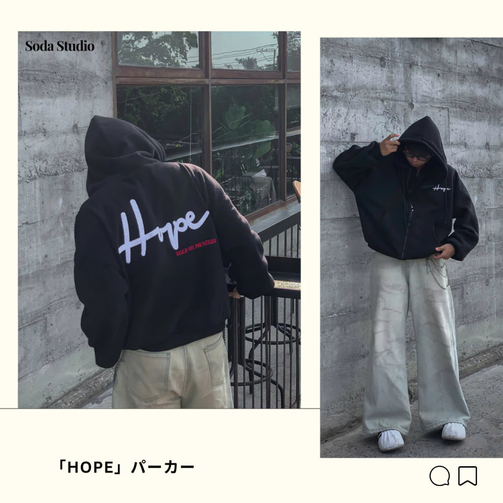 #VNSODA03 HOPE ZIP-UP HOODIE