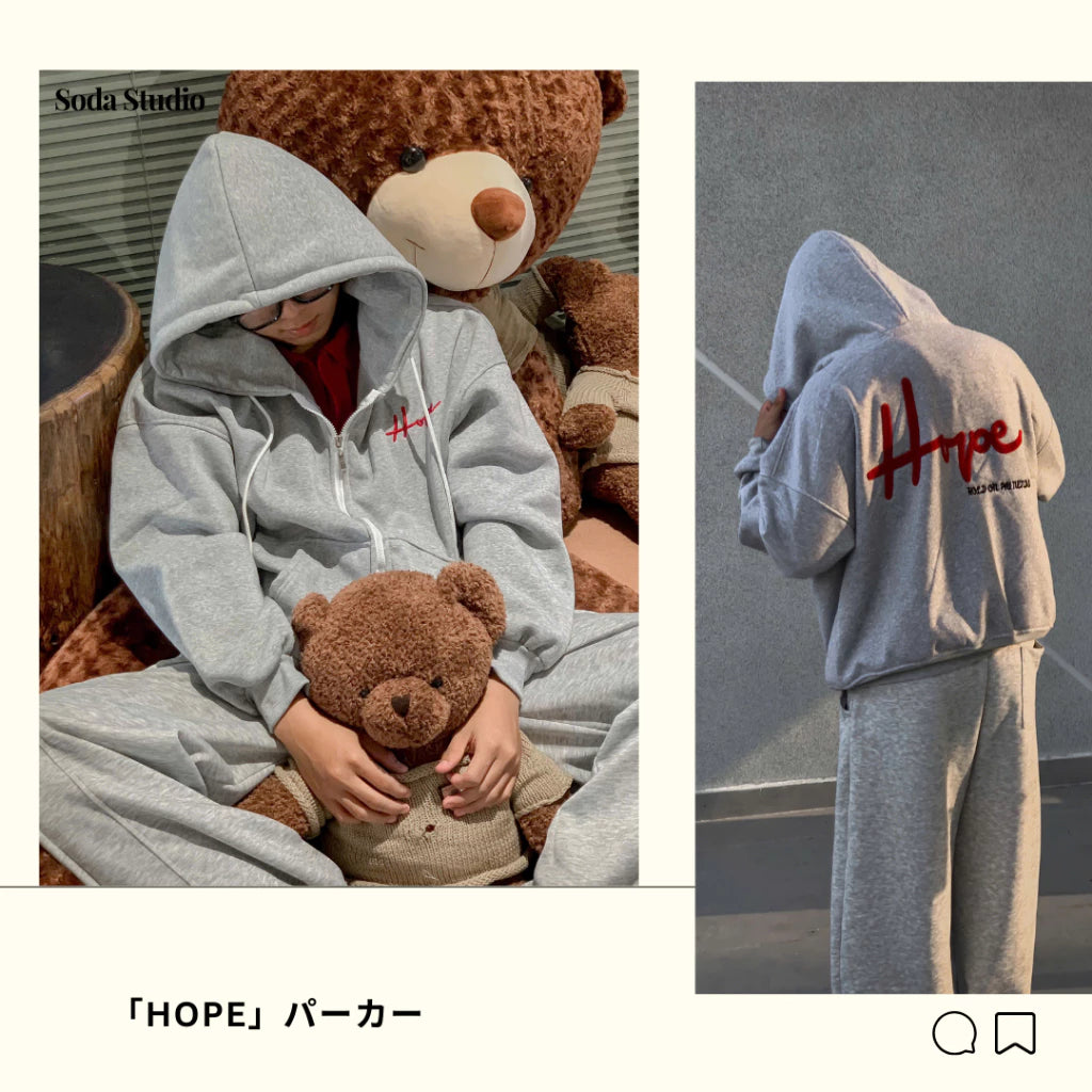#VNSODA03 HOPE ZIP-UP HOODIE