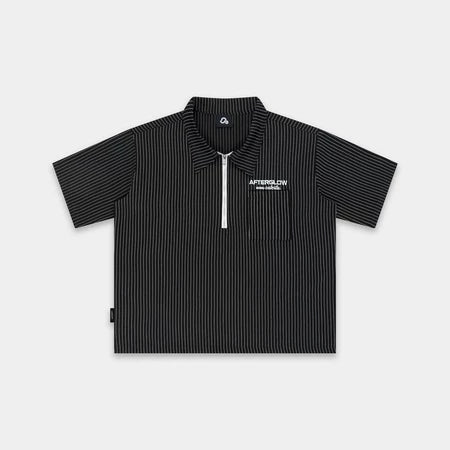 #VNOU05  Afterglow Striped Short-Sleeve Shirt