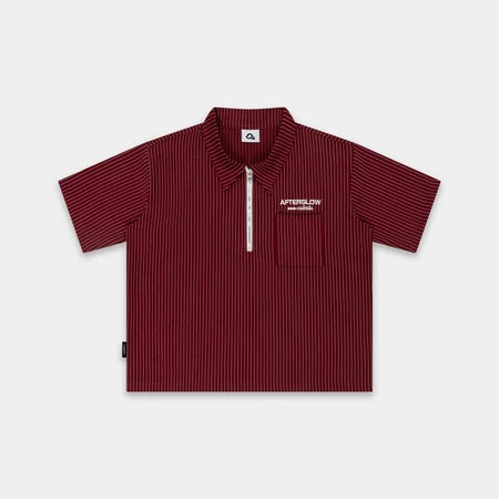 #VNOU05  Afterglow Striped Short-Sleeve Shirt