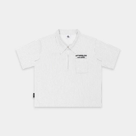 #VNOU05  Afterglow Striped Short-Sleeve Shirt
