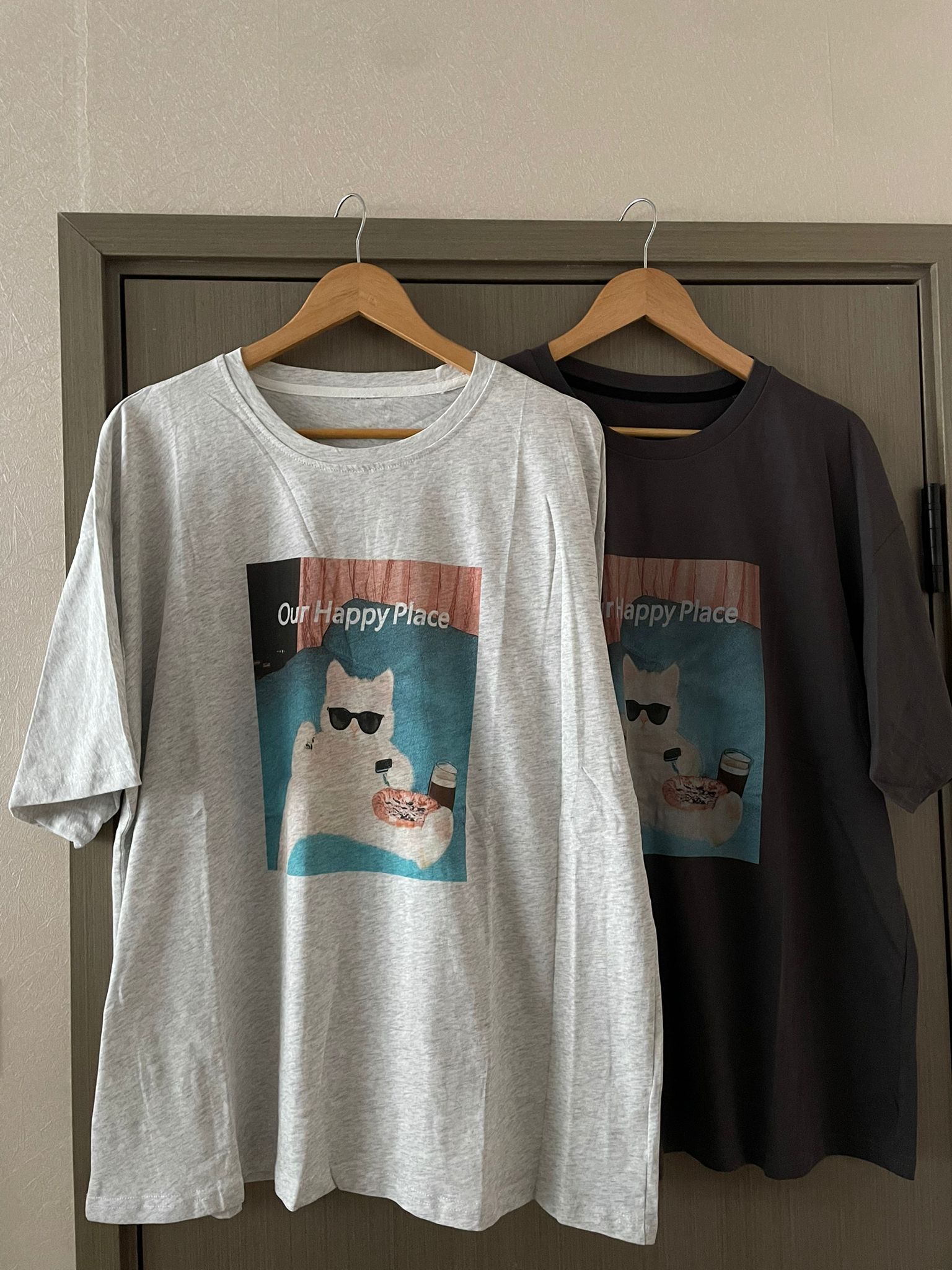 #XX07 Our Happy Place Cat T-shirt - Idiot Sandwich Apparel Limited - 