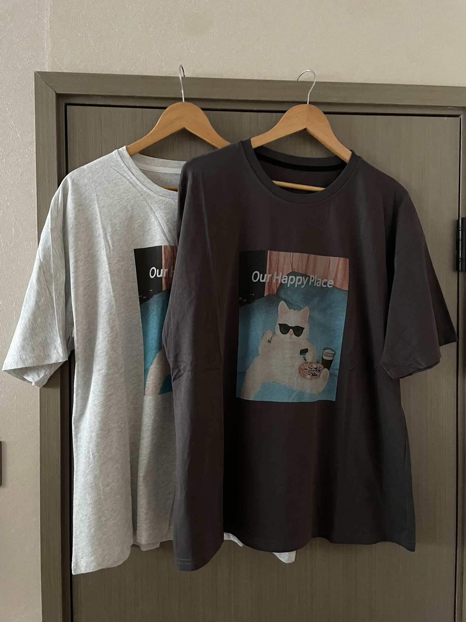 #XX07 Our Happy Place Cat T-shirt - Idiot Sandwich Apparel Limited - 