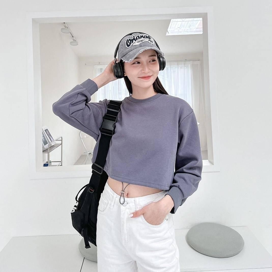 #C25 KR Drawstring Crop Hoodie - Idiot Sandwich HK-